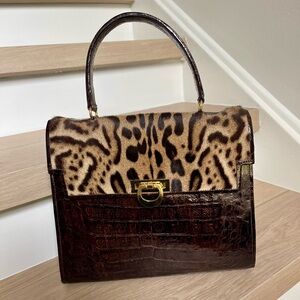 Authentic Crocodile and Tiger Skin Women’s Formal Bag